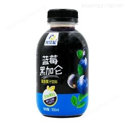 黑龙江大兴安岭蓝莓果汁 龙江蓝牌黑加仑果汁350ml 复合果汁饮料 生产厂家