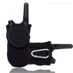 适用Motorola对讲机套 软面腰挂MH230R对讲机布套 对讲机保护套定制厂