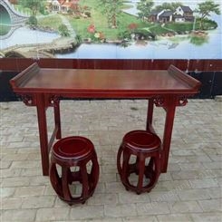 仿古书法桌椅 实木学生书法课桌 古典中式 学校可用