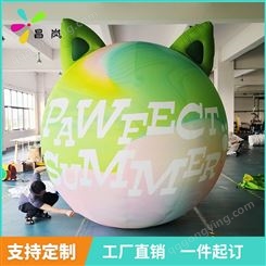 昌岚 充气球体卡通猫头鹰气模 3米直径 商场美陈装饰道具 室内外道具