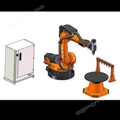 库卡机器人石材3D雕刻六轴机械臂塑雕立体雕刻关节型模具精雕机