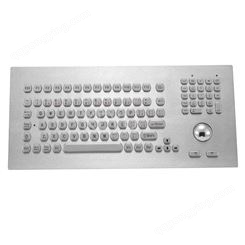 厂家科羽全不锈钢带轨迹球的特种金属大键盘KY-PC-M385