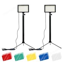 usb平板直播灯便携产品摄影灯三色温方形补光灯线控小型