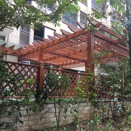 公园金属木纹葡萄架采购 铝合金庭院中式花架 铝合金架子