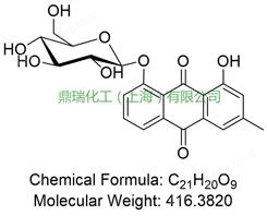 大黄酚-1-O-葡萄糖苷；CAS:4839-60-5