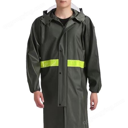诚格CG-22-Y005Z诚格（C&G）环卫双层分体式雨衣套装 带反光条 墨绿色 均码 大货10天