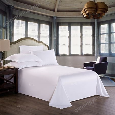 【布予】 酒店布草 床单 6040纯棉四件套 10年老厂 专业定制 ISO