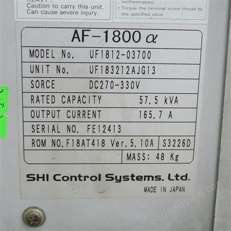 住友UF1812-03700 AF-1800直流调速器现货可维修