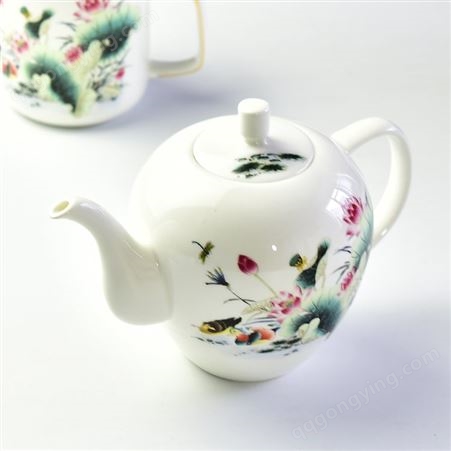 骨瓷茶具批发 创意陶瓷茶壶 骨瓷茶具套装 可定制logo