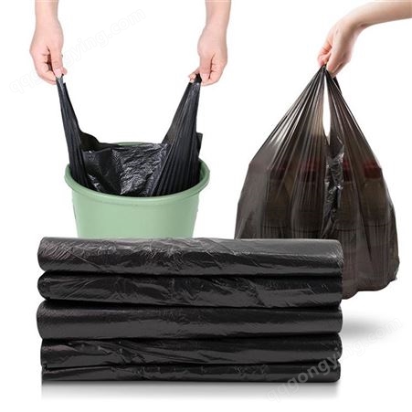 GY-478厨余垃圾袋厨房用手提黑色方便袋 餐饮防水塑料袋
