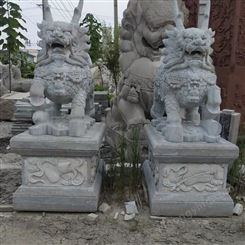 旺达石业石雕动物 麒麟 定制 园林大理石 景观摆件 石狮子