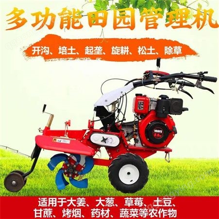 农用旋耕机 小型手扶轮式田园管理机 多功能开沟机