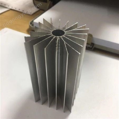 佳华铝材开模定制铝型材 定做散热器铝合金 梳子型太阳花挤压铝材