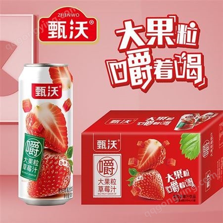甄沃大果粒双柚汁果汁饮料500mlx15罐厂家招商