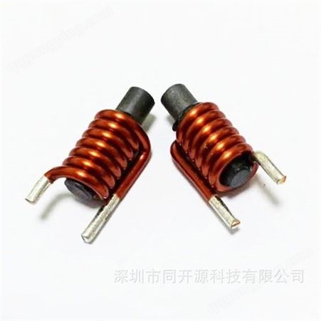 原厂环保 插件磁棒电感R5*20电感量1.0UH 线径1.8MM现货销售