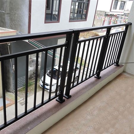小区阳台护栏 别墅庭院铝合金围栏 室外楼梯扶手 围栏简易栏杆