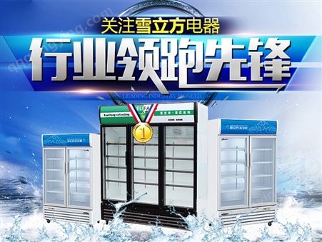 雪立方 FC1500 多功能 商用 便利店立式超市冷藏风幕柜