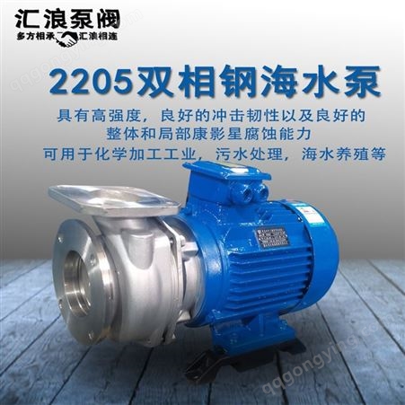 2205双相钢 316 304不锈钢循环泵 海鲜池增压泵 海水泵 电动抽水