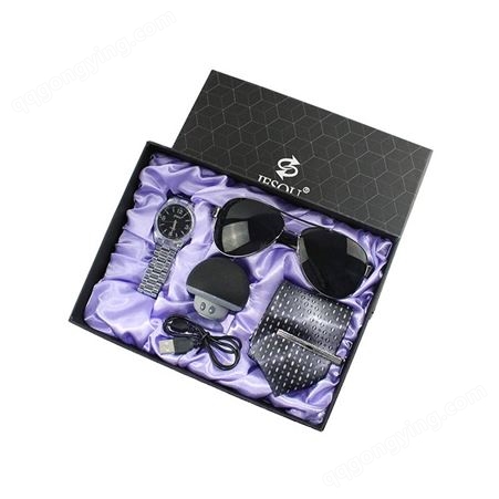 男士四件套礼品套装手表领带蓝牙音箱可定制LOGO礼品礼盒