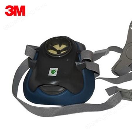 3MHF-52防尘防毒半面面具硅胶舒适耐用可水洗煤矿械粉尘打磨中号
