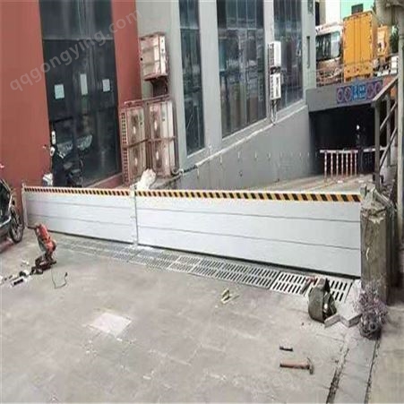 广东顺安厂家现场测量安装铝合金防汛防洪阻水板 挡水门
