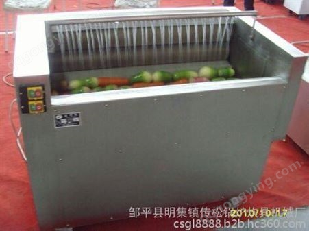 供应传松商用毛刷辊洗菜机 可以让土豆莲藕去皮 操作简单结实耐用
