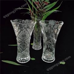 花纹造型 花瓶报价 玻璃花瓶批发厂家 金达莱