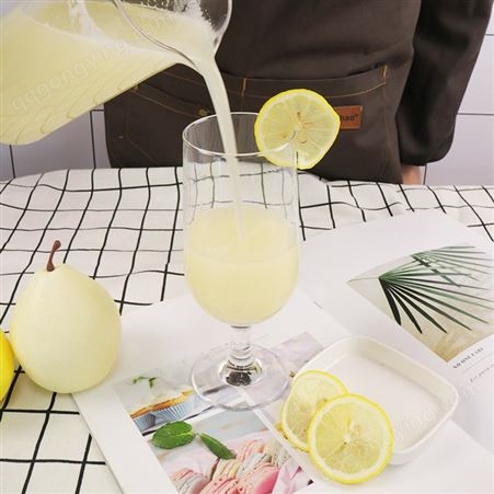 新鲜柠檬雪梨果汁餐饮宾馆专用原材料鲜现榨汁饮料包常温保存