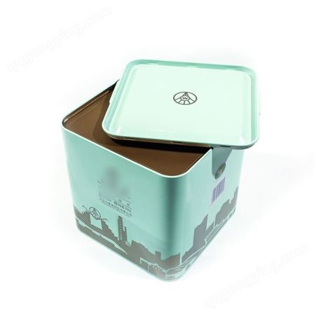 海福生产销售品牌白酒类包装铁盒正方形大容量装小瓶装铁盒包装