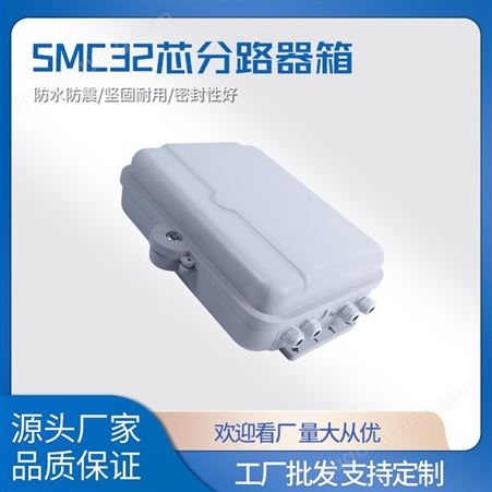 塑料分纤箱 SMC32芯分路器箱 防水防震坚固耐用密封性好应用范围广