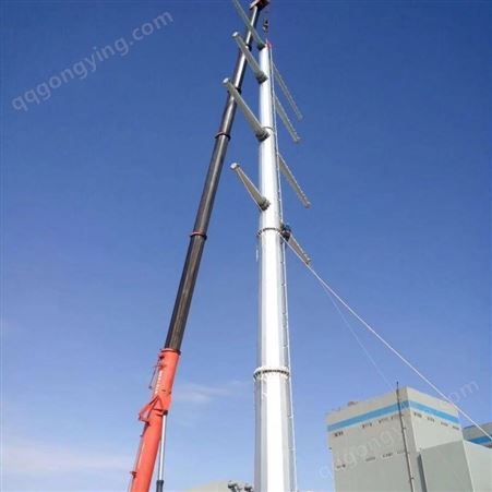 35KV电力杆塔生产厂家 单回路10千伏耐张钢管杆塔 直线杆塔 慧金瑞盛