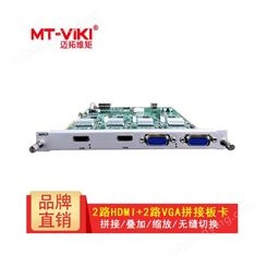 迈拓维矩 多屏拼接处理器 2路HDMI+2路VGA输入板卡