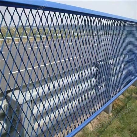 桥梁防抛网框架护栏网菱形孔围栏网防落网高速公路铁路