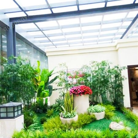 室内外仿真植物组合装饰 办公室商场假绿植造景摆件提供安装