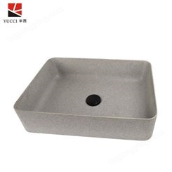 人造石方型圆型洗手盆表面光滑平整 一体成型易清洁洗手台