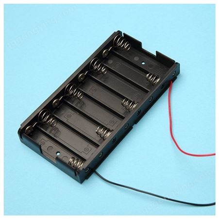 ABS无盖8节5号电池座批发 新型黑色bc8aa 智能锁电池盒